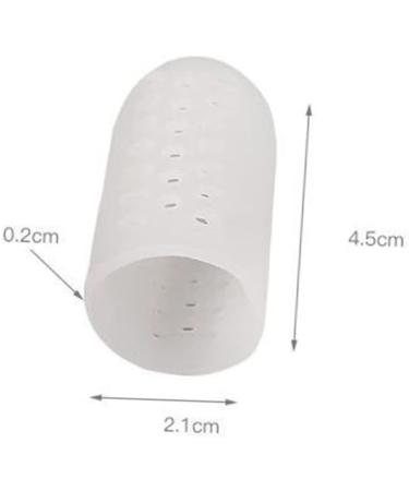 BESPORTBLE Silicone Gel High Heel Protectors - 6 Pairs/12pcs Toe Caps for Running & Protection Tools - White 4.5X2.1 cm - Buy Online on GoSupps.com