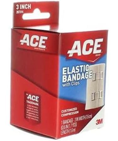 Buy Ace Bandage w/EZ Clips - 3"x5.3ft | Ideal Support & Comfort for All Sports | Fast International Shipping - Buy Online on GoSupps.com