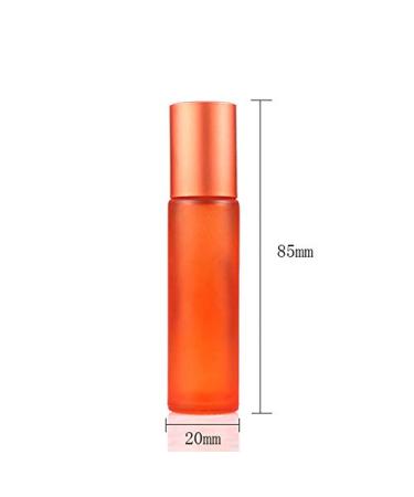 8 Pack 10ml Frosted Glass Roll On Bottles | Portable Essential Oil Roller Bottles with Stainless Steel Balls | Buy Empty Perfume Bottles Internationally - Buy Online on GoSupps.com