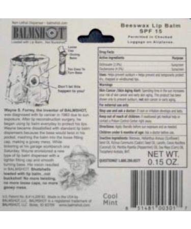 BALMSHOT Lip Balm Duo Pack - Classic & Cool Mint Flavors - Buy Online on GoSupps.com