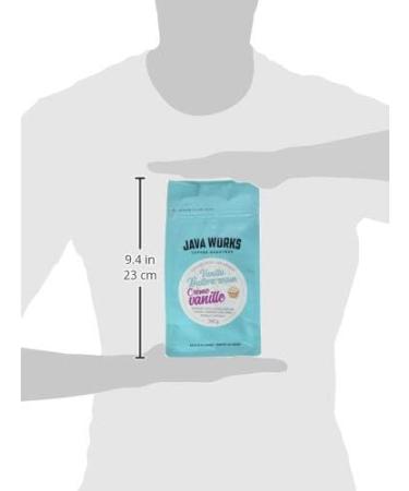 Java Works Coffee - Vanilla Buttercream Flavoured Coffee | 340 grams | Medium Roast | Whole Bean Vanilla buttercream 340 g (Pack of 1) - Buy Online on GoSupps.com