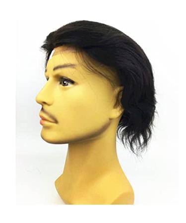 Buy Premium Human Hair Toupee for Men - NLW 10x8 Jet Black Lace Hairpiece | Natural & Breathable Replacement System - Buy Online on GoSupps.com