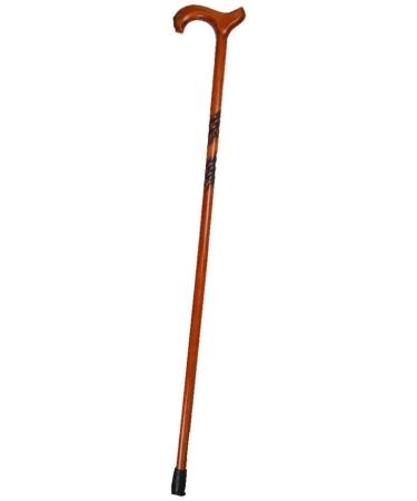Wooden Walking Stick Solid Cane Cane Stick Old Wooden Crutches Lightweight Adjustable Walking Cane for with Wooden Handle Crutches European Style Durable (Color : A)
