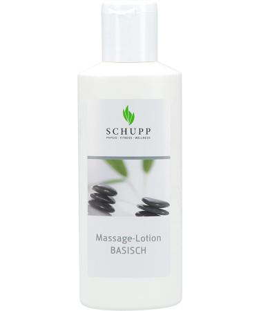 Schupp massage lotion basic 200 ml massage cream for good sliding capacity-supports the natural balance of the skin & acid-base compensation-Made in Germany