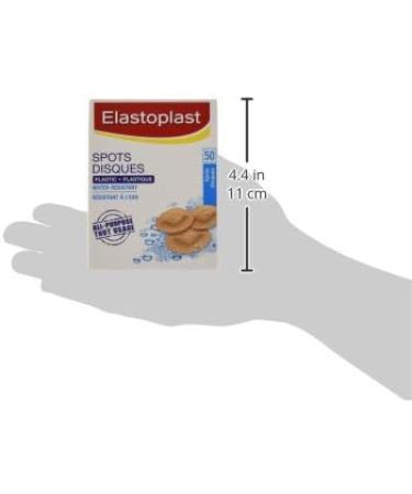 Elastoplast Plastic Water-Resistant Bandages for Small Wound Care and First Aid Kit Discreet Size Strong Adhesion Repel Water and Dirt Bacteria Shield First Aid Supplies 50 Spots Beige 50 Strips - Buy Online on GoSupps.com