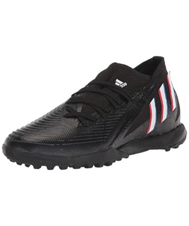 adidas Unisex Edge.3 Turf Soccer Shoe 9 Core Black/White/Vivid Red