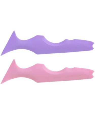 Healvian Marscara Drawing Aid 2Pcs Eyeliner Stencils Eyebrow Stencil Silicone Eyeliner Aid Mascara Drawing Aid Eye Makeup Tools Eyeliner Stencil