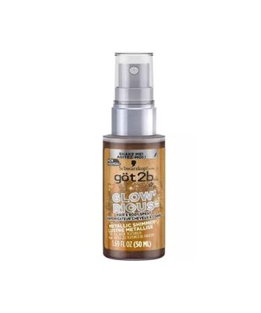 got2b GLOW'RIOUS Metallic Shimmer Hair Glitter & Body Glitter Duel Spray 1.69oz (Gold)