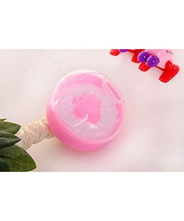 2 Pcs Pink and Blue Baby Powder Puffs with Talcum Powder Holder - Baby Skin Care Flutter - Buy Online on GoSupps.com