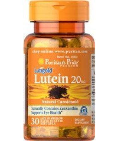 Puritans Pride Luitgold Lutein 20 mg 30 softgel capsules