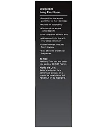 Walgreens Long Pantiliners 48.0ea - Ultimate Protection and Comfort - Buy Online on GoSupps.com