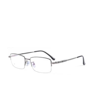 Parwana Half frame reading glasses anti-blue light new computer reader glasses anti-eyes overexertion flat light mirror for women/men (color: C3 size: +300) +300 C3