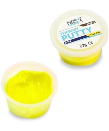 NRS Healthcare Hand Exercise Putty 57g (2 oz) Soft Yellow - Improve Grip and Strength - Buy Online on GoSupps.com