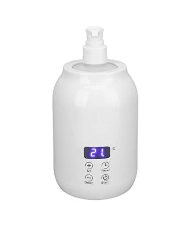 Massage Oil Warmer Touch Control Single Bottle Massage Oil Heater 30 to 65 Adjustable Lotion Warmer with LED Display Massage Oil Bottle Heater for Home Spa Salon Barber