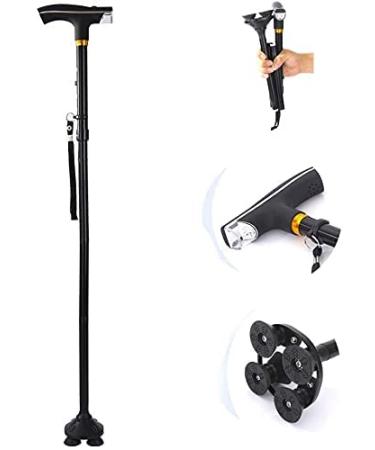 Canes Foldable and Retractable Walking Stick for Men and Women - Walking Stick for Men and Women - Human Bionics Wear Resistant Non-Slip