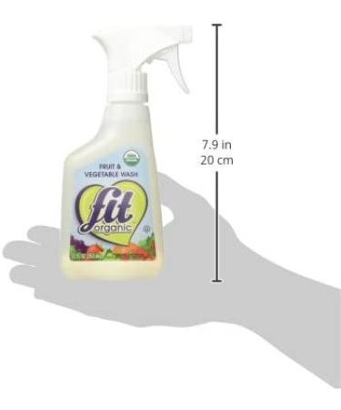 Fit Organic Produce Wash 12 oz Spray - Pack of 6 | Fruit & Vegetable Cleaner, Pesticide & Wax Remover - Buy Online on GoSupps.com