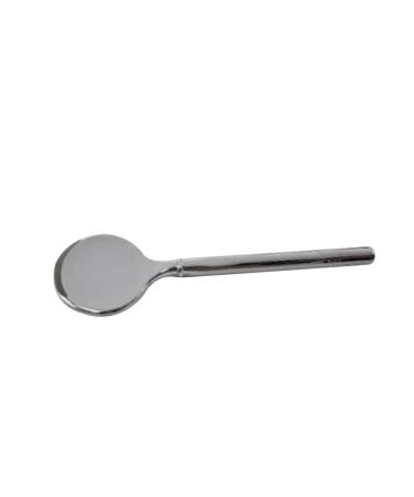 Beavorty Eye Cream Stick Skincare Spoon Lip Mask Applicator Small Makeup Spoon Facial Spoon Skincare Tools Moisturizer Applicator Spoon for Skincare Facial Mask Zinc Alloy Round Head 5.00X1.50X0.30CM Silver