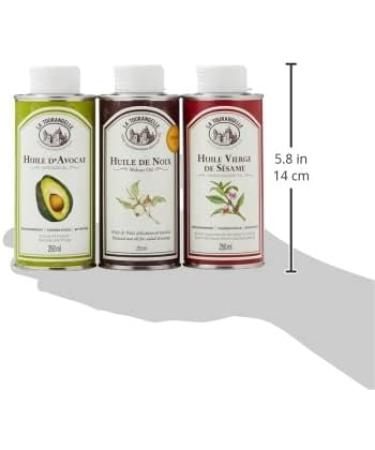 La Tourangelle - Set of 3 Gourmet Oils: Virgin Sesame Oil Avocado Oil Walnut Oil - Quality Oils a - Buy Online on GoSupps.com