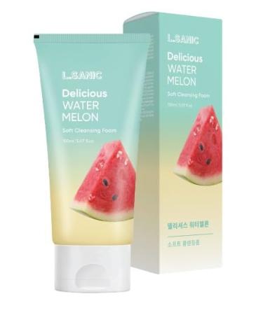 L.SANIC_Delicious Watermelon Soft Cleansing Foam - Korean Skin Care Korean Face Wash