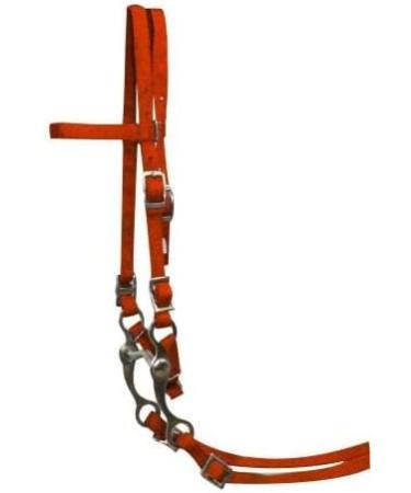 Pony Nylon Headstall with Bit & Reins - Red | Premium Quality Horse Tack - Buy Online on GoSupps.com