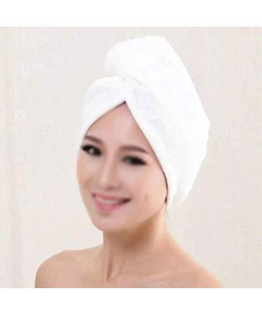 Microfiber Dry Hair Cap - Super Absorbent Quick-Dry Towel Hat for Women - Blue Bathroom Accessory - Buy Online on GoSupps.com