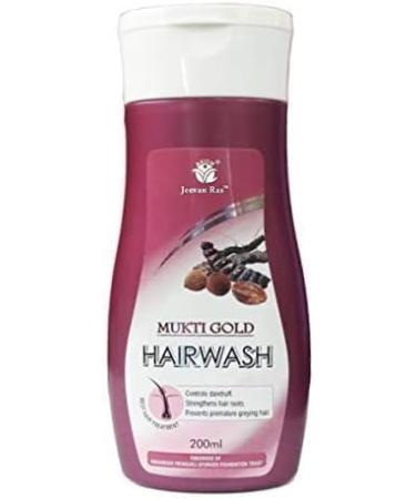 QURA QURA Axiom Muktigold 4-Pack Herbal Hair Cleansers 200ml Amla Reetha Shikakai Bhringraj Premium Herbal Natural & Ayurvedic SLS & Paraben Free