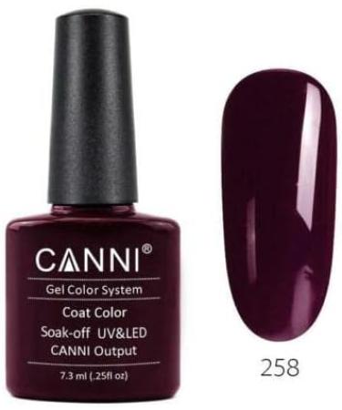 Gel Nail Polish UV CANNI 5ml Mini Set of 4 Reds & Gold - Soak Off Base Top Colour Coat Manicure Acrylic Gifts Women Nails Set 2 - Buy Online on GoSupps.com