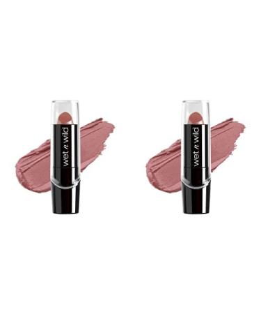wet n wild Silk Finish Lipstick| Hydrating Lip Color| Rich Buildable Color| Dark Pink Frost (Pack of 2) 0.13 Ounce (Pack of 2)