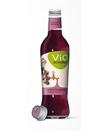 12 bottles of 300ml Vio Schorle Blackcurrant including 1.80 REFILLABLE deposit glass