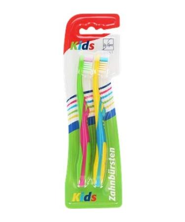 La Ligne Toothbrush Kids 2 children's toothbrushes in bright colors