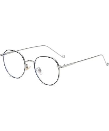 Fuqinqingoz Retro Round Reading Glasses - Anti-Blue Light Flat Light Unisex Design (+350 Color: C66) | Reduce Eye Strain & Improve Comfort - Buy Online on GoSupps.com