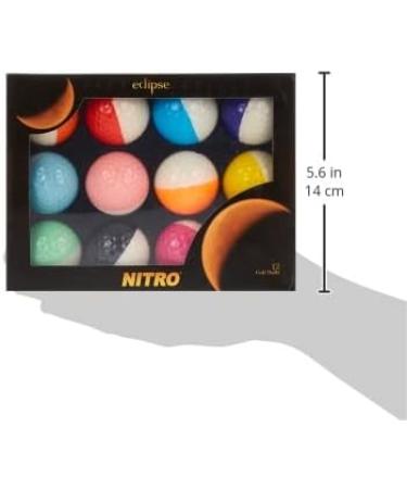 Nitro Eclipse 12-Pack Golf Balls 12 count assorted - Buy Online on GoSupps.com