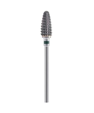 SRMAN Conical Hard Electric Nail File Drill Bit Coarse and Hard Nail Tungsten Steel Polishing Multi-Tooth Green