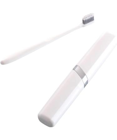 Gatuida Travel Toothbrush Organizer - Premium Toothbrush Case for Adults | Durable & Portable PP Holder in White - Buy Online on GoSupps.com