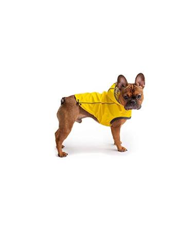 GF Pet Yellow Reversible Elasto-Fit Dog Raincoat, Medium Yellow Medium
