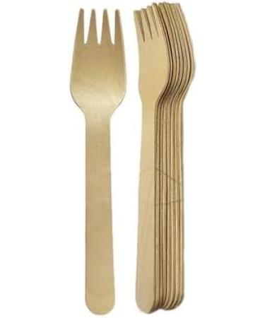 Wooden Forks - Packs of 100. Biodegradable. Eco-Friendly Item. Perfect for Parties BBQ Family Events and just About Anything Else. - Buy Online on GoSupps.com