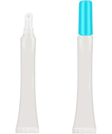 50pcs Empty Long Slim 15ml Squeeze Lip Gloss Tubes with Syringes - Blue Lid | Perfect for DIY Cosmetics & Travel - Buy Online on GoSupps.com