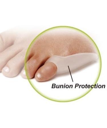 Pedimend Silicone Gel Little Foot Football - 3 Pairs | Toe Protection Sleeves & Foot Care Massage Device - Buy Online on GoSupps.com