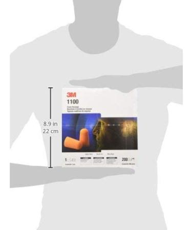 3M 1100 Foam Ear Plugs 200-Pair - Orange | Noise Reduction & Comfort | Bulk Pack - Buy Online on GoSupps.com