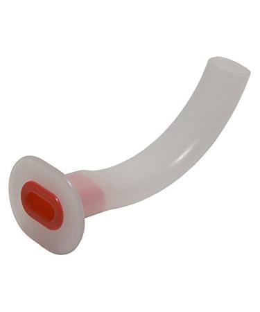 Reliance Medical Guedel Airway Oropharyngeal Latex Free with Bite Block for Enhancing Air Flow in Red 100mm