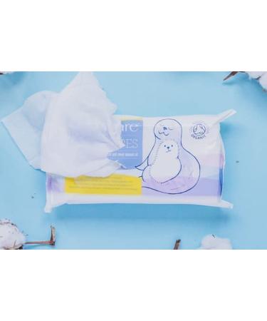 Natracare Organic Cotton Baby Wipes - 50 Pack | Eco-Friendly & Safe for Sensitive Skin | International Shipping Available - Buy Online on GoSupps.com