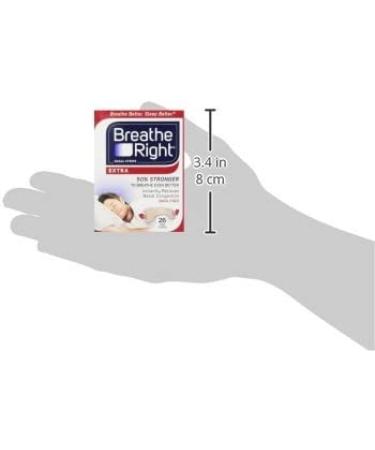 Breathe Right Nasal Strips Extra 26-Count Box - Pack of 4 | Breathe Easier and Sleep Better! - Buy Online on GoSupps.com