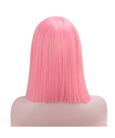 Am A Wig 14 '' Short Straight Synthetic Wig Purple/Pink/Blonde Color Blunt Cut Wig For Natural Short Hair For Women 14inches fense