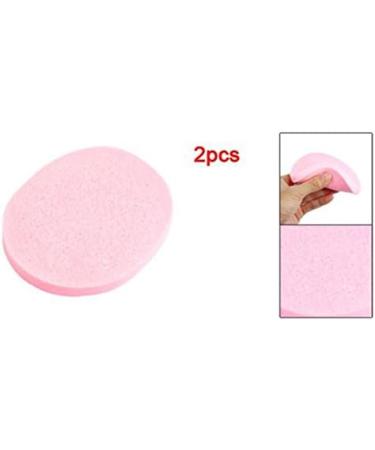 Koarmy 2 Pcs Cosmetic Oval Pink Sponge Washing Cleansing Pads - Buy Online on GoSupps.com