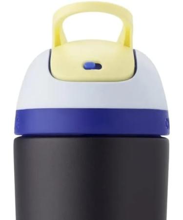 Owala Kids 14 Oz Water Bottle with Locking Carry Loop | Leak Proof Insulated Stainless Steel | Hygienic Flip Straw | Blue/Tan & Blue/Blue - Buy Online on GoSupps.com