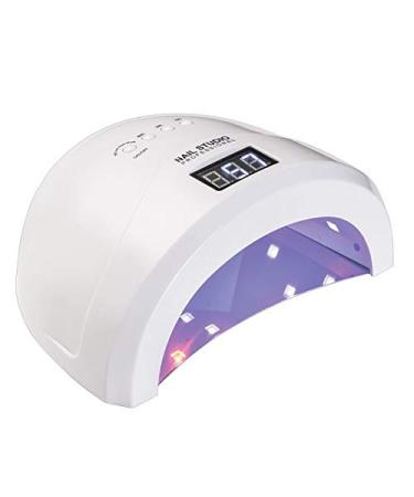 Nail Studio - 48 Watt Professional UV and Led Lampe for Nails for Gel Semi -Permanent Nail Polish and Nail Reconstruction Gel Nails Acrylics with Timer and LCD Screen