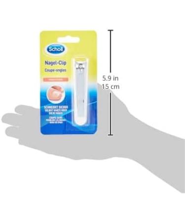 Scholl Nail Clip - Effortless Foot Grooming Tool for Hard & Thick Nails - Durable Lever System - Perfect for Well-Groomed Feet - Buy Online on GoSupps.com