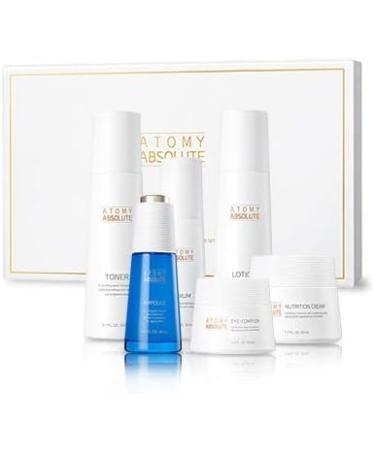 Absolute Skincare Set - Toner Ampoule Serum Lotion Eye-Complex Nutrition Cream | Korean Skincare l Moisturizer