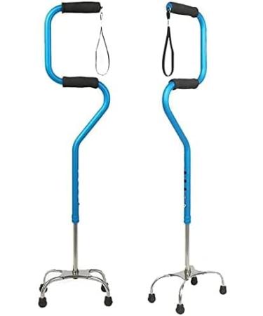 Canes Portable Walking Stick Healthcare Aluminum Alloy Walking Aid Scalable Four-Legged Anti-Shock Crutches with Light for Elderly Outdoor Climbing - Buy Online on GoSupps.com