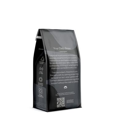 Organic Dark Roast Mushroom Coffee - Earth & Star | Lions Mane, Chaga, Cordyceps, Reishi | Immune Support & Energy Boost - 12oz - Buy Online on GoSupps.com